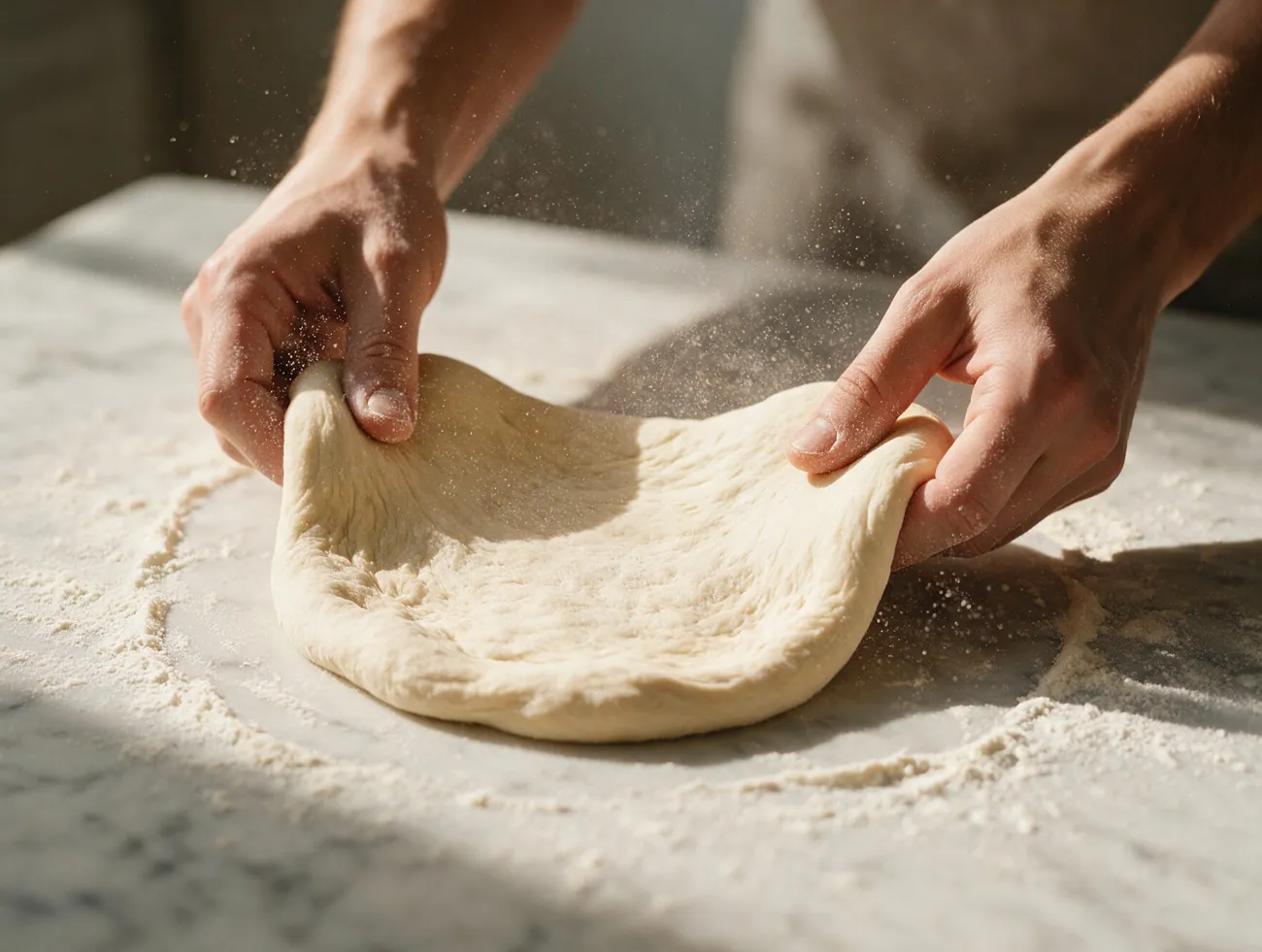 La pâte étirée à la main
